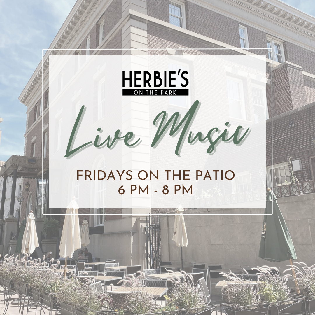 Live jazz music on the Herbie's on the Park patio in Saint Paul every Friday evening from 6 pm to 8 pm; located near Xcel Energy Center, Rice Park, Landmark Center, Ordway, RiverCentre, and more.