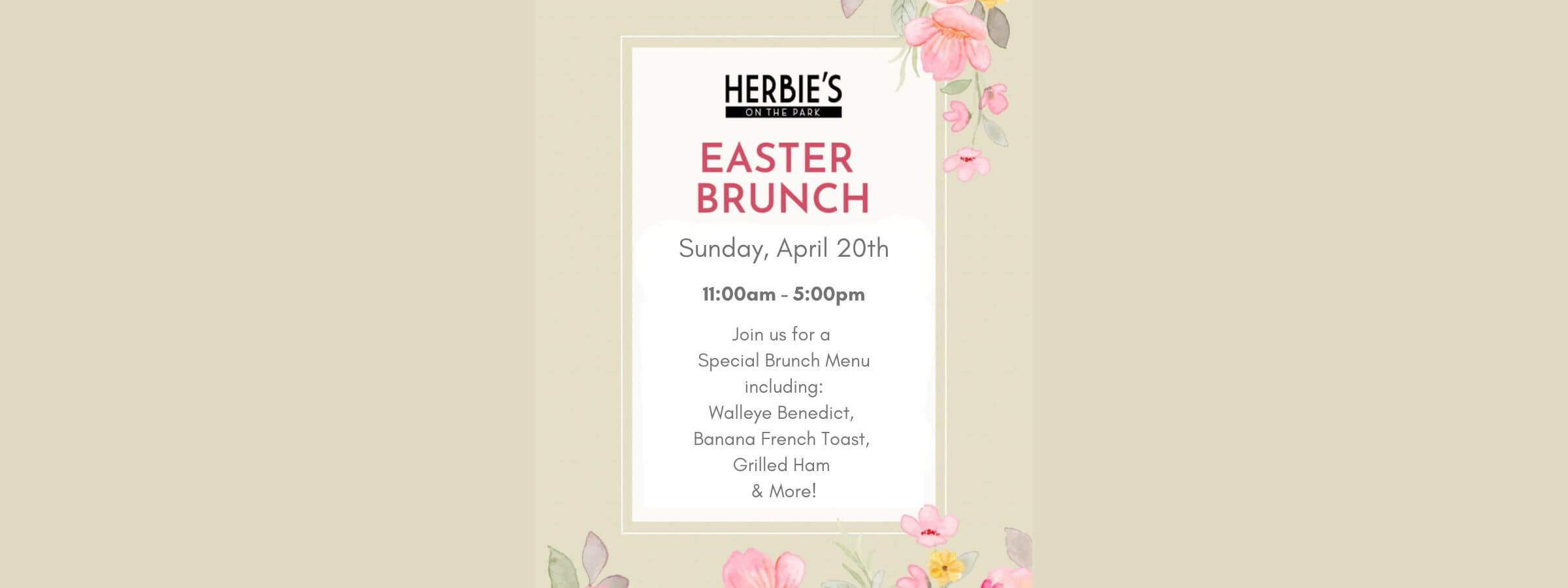 Easter Brunch - desktop version